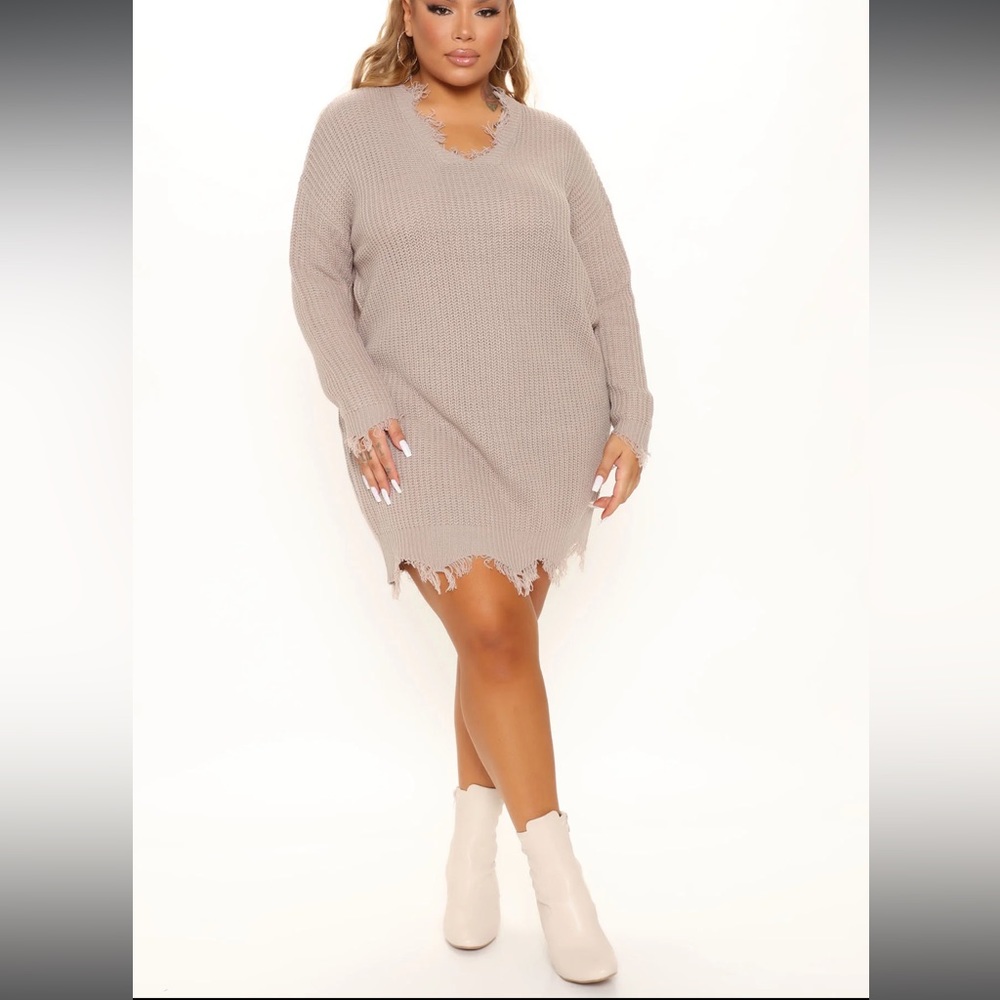 NWOT FashionNova Curve Sweater Dress